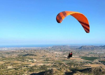 Parapente en Alicante: Vistas desde e el despegue del Palomaret en Agost - Petrer